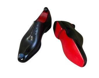 Men's Black Calf Leather Oxford Dress Shoes