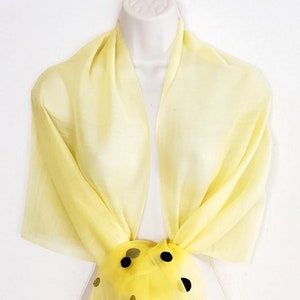 Loulou (Yellow) Women Scarf #easter #gifts #wedding #motherofthebride #travel #accessory #womenfashion #birthday #partydress #mothersdaygift