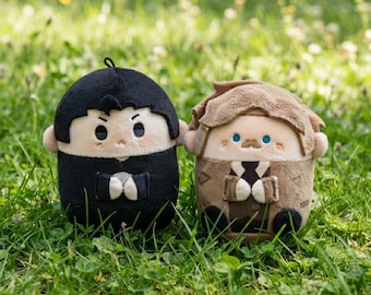 Sherlock Holmes & John Watson Plushie Set | 3.94 inches Capsule Cotton Doll | Fan Gift
