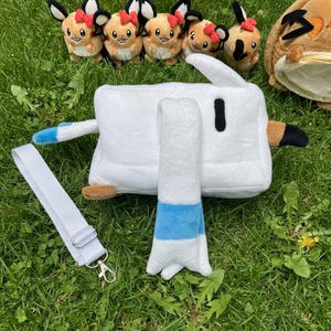 Pocket Monsters Wingull Plush Bag | Chibi Seagull Crossbody Purse | Gamer Fan Gift