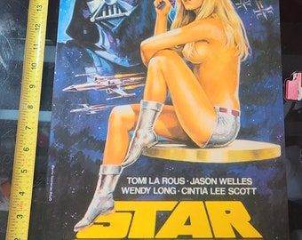 Star babe Poster print Star Wars parody Movie Grindhouse