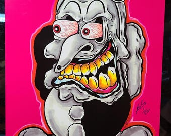 Monster art Print Horror Fink Clown Limited edition signed Numbered Terrify