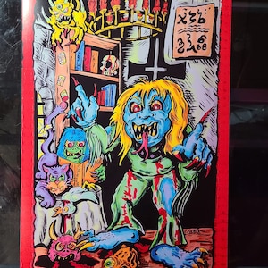 Monster Art Print Poster Led Zeppelin Len Zeppelin Vanilla Fudge