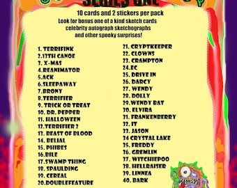 Freaks of Horror Trading Cards packs Lot of 10 WEIRD