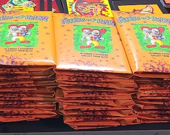 Freaks Of Horror Trading Card packs Lot of three  Monster Art Collectible Weird Gross