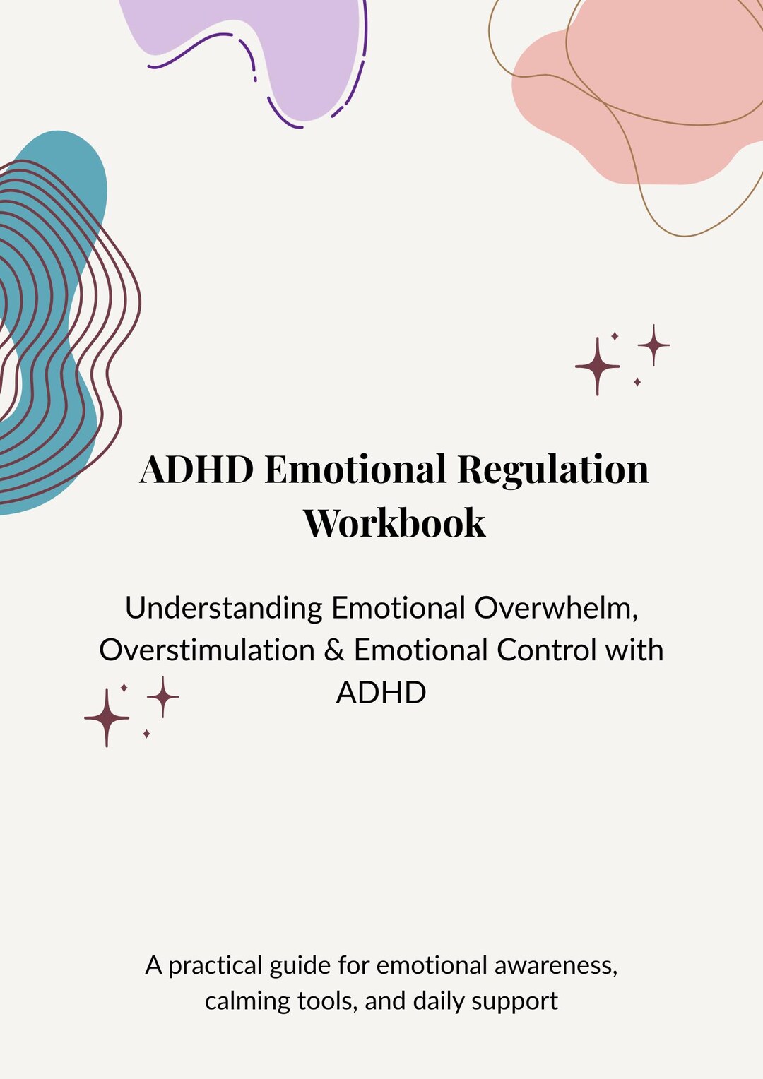 ADHD Emotional Regulation Workbook | Self-regulation Skills, Calm Mind ...