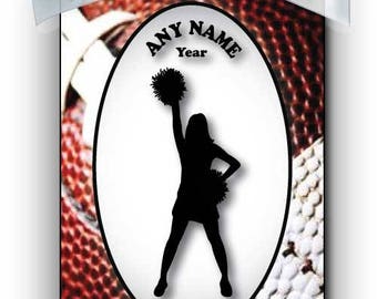 Cheerleader Cheering Silhouette Personalized Ornament