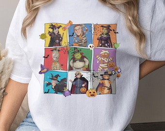 Shrek Halloween Shirt, Spooky Fairytale Characters Tee, Trick or Treat Ogre Shirt, Funny Halloween Tee, Fall Gift NHTK09