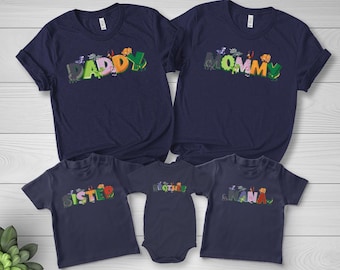 The Land Before Time Matching Family Shirts, Daddy Mommy Sister Brother Nana Dinosaur Cartoon Tees, Family Group Outfit GAO316