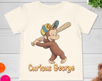 Curious George Shirt, Curious George Family Birthday Shirt, Curious George Matching Shirt, Birthday Boy Shirt,Monkey baseball Shirt NHOP02-8