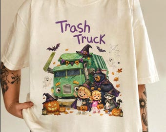 Trash Truck Halloween Shirt, Hank Trash Truck Shirt, Trash Truck Birthday Party Shirt, Custom Trash Truck, Garbage Truck Shirt C2HS05