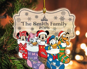 Personalized Acrylic Christmas Ornament,Custom Name Holiday Keepsake,Family Tree Decor,Custom Christmas Gift, Festive Ornament 2026 G5NO08