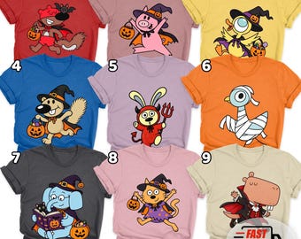 Elephant and Piggie Halloween Toddler Shirts, Mo Willems Character Tees D3LZ11