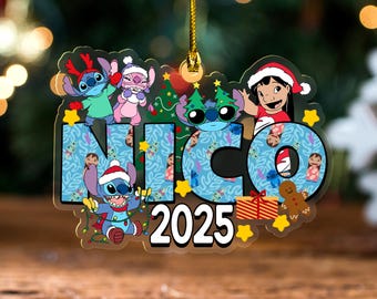 Personalized Acrylic Christmas Ornament,Custom Name Holiday Keepsake,Family Tree Decor,Custom Christmas Gift, Festive Ornament 2026 G5N209