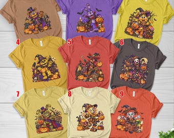 Five Nights at Freddy's Shirt, Villain Five Nights at Freddys Vintage Halloween 2026 Shirt, FNAF Retro Halloween Nights Group Shirt D3L605