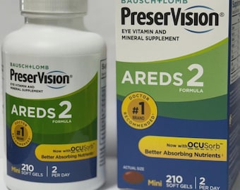 PreserVision AREDS 2 210 Count Mini Soft Gels Eye Vitamins