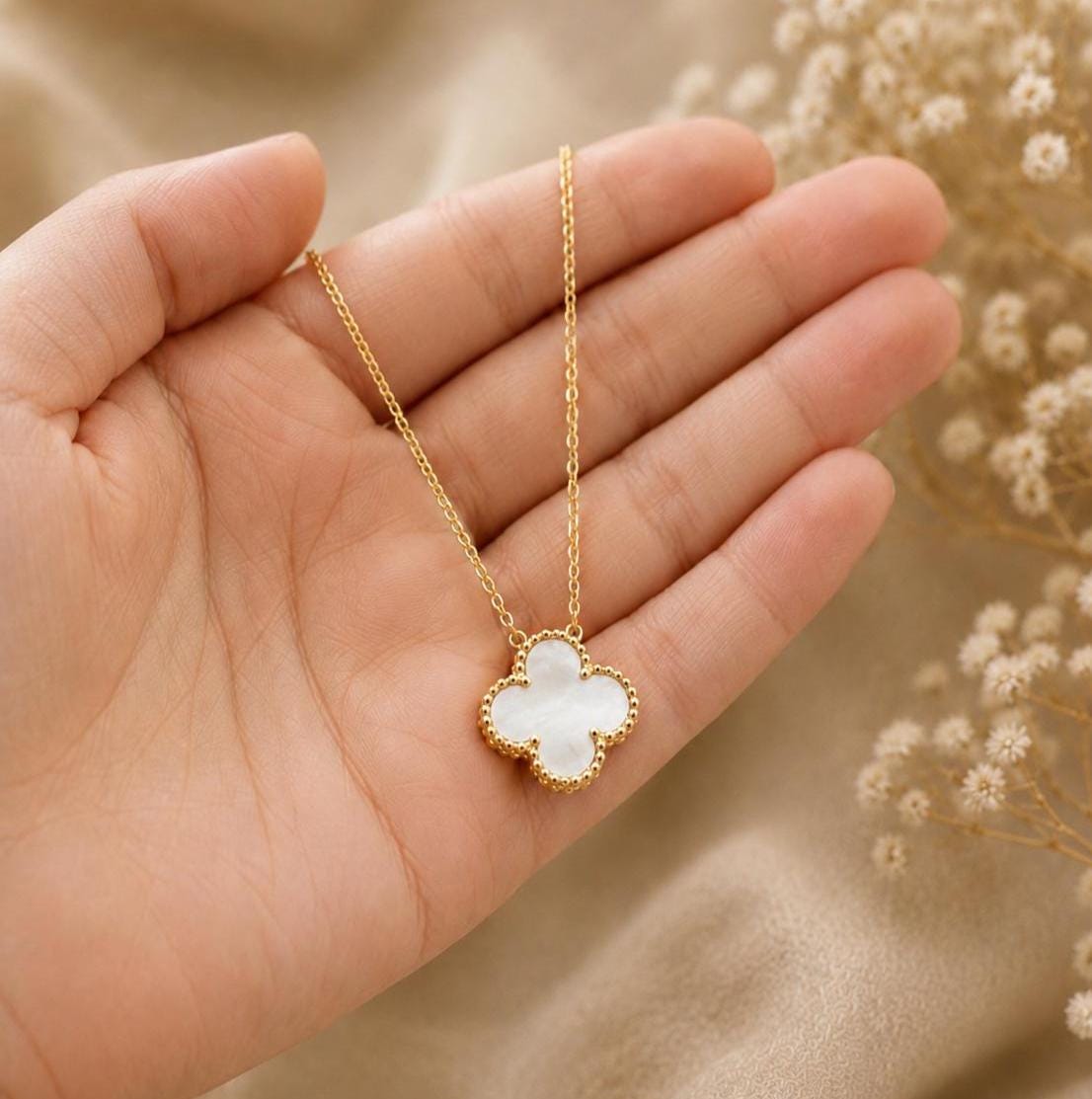 Clover necklace van cleef - Etsy 日本