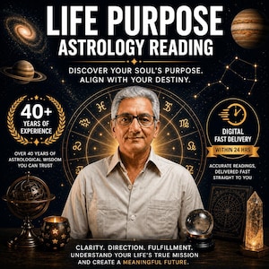 Life Purpose Astrology Reading | Vedic Soul Destiny Guidance (PDF Report)