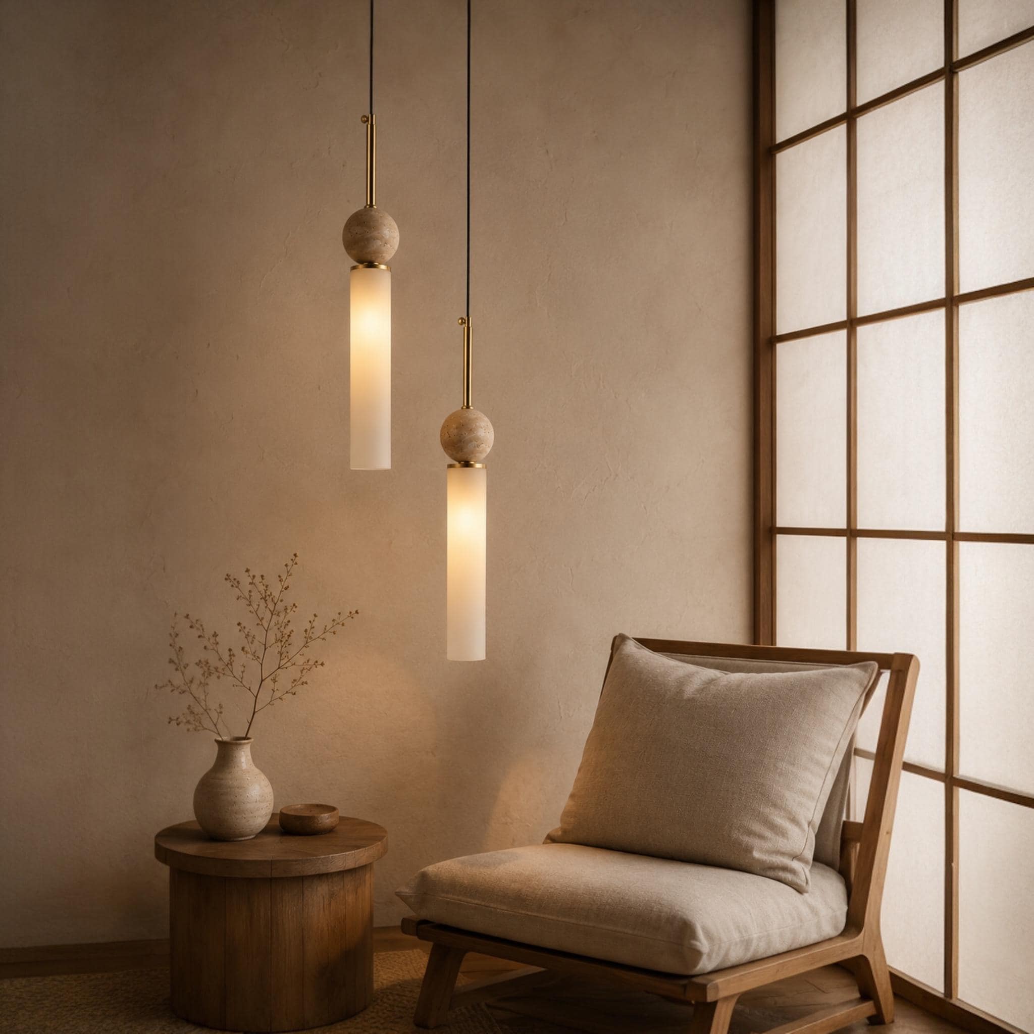 Japandi Ceiling Lamp - Etsy