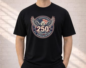 USA 250 Semiquincentennial Shirt 1776-2026 | 250 Years of Independence T-Shirt | Patriotic Eagle USA Tee