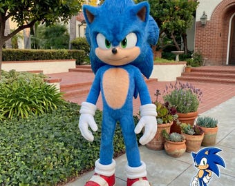Disfraz de mascota de erizo azul para adultos, traje de personaje para fiesta de cumpleaños, traje profesional de cosplay, disfraz de cuerpo completo para eventos con zapatos y guantes.