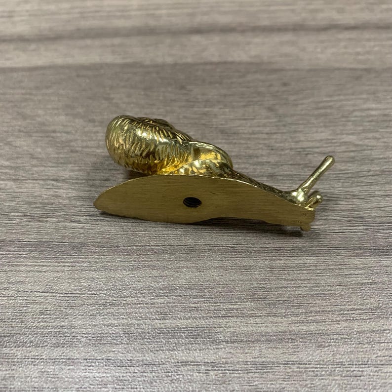 Solid Brass Nature Cabinet Knobs -Butterfly, Flower, Bird & Snail Drawer Pulls - Antique Gold Decorative Hardware for Wardrobe Furniture image 12