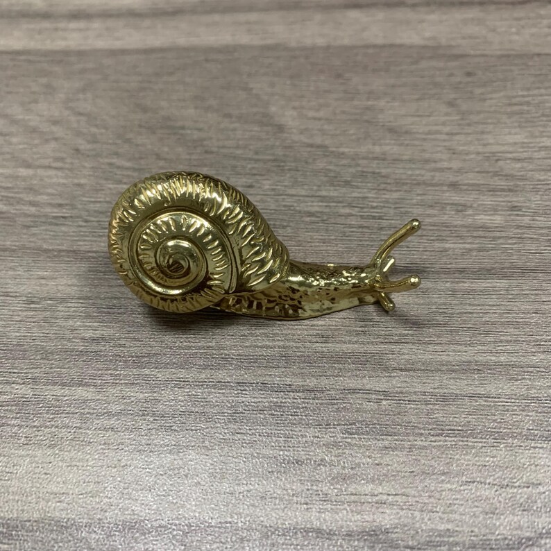 Solid Brass Nature Cabinet Knobs -Butterfly, Flower, Bird & Snail Drawer Pulls - Antique Gold Decorative Hardware for Wardrobe Furniture image 14