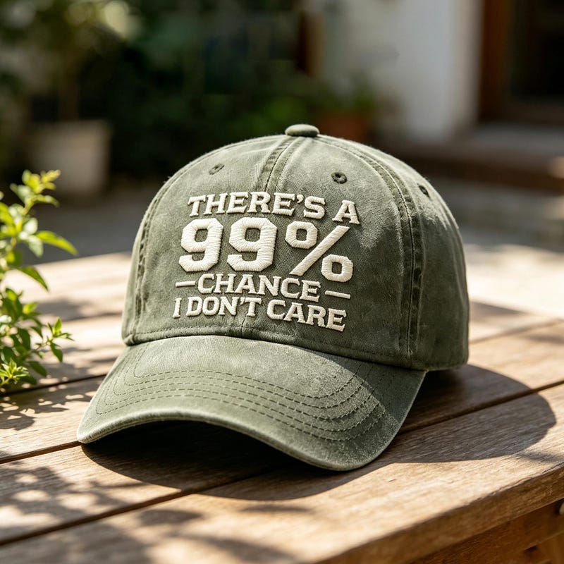 99% Chance I Don't Care - Etsy