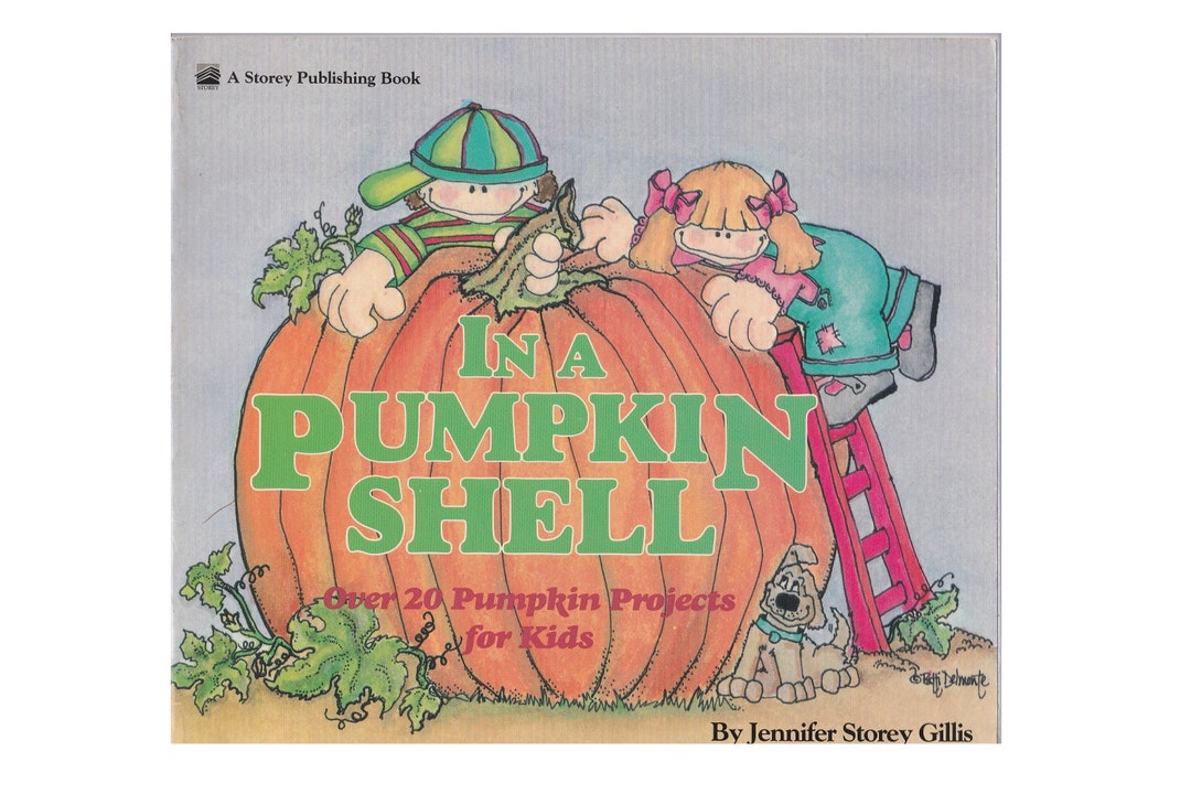 Vintage Childrens Halloween Book in A Pumpkin Shell Pumpkin Projects
