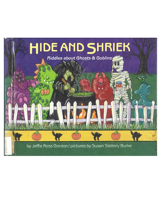 vintage childrens Halloween humor joke book Hide and Shriek Riddles About Ghosts and Ghoulies