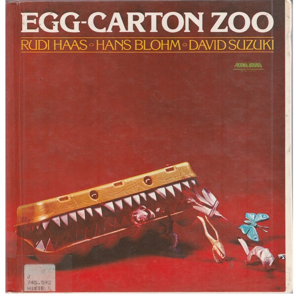 vintage childrens DIY craft book Egg Carton Zoo, upcycling, recycling, found object art, animal crafts, easy kids crafts, rainy day fun