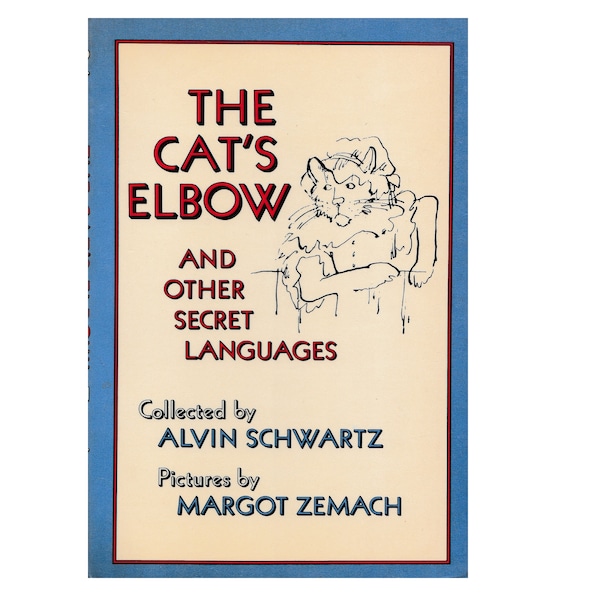 vintage childrens code talking book The Cats Elbow and Other Secret Languages, pig Latin, thieves cant, cryptology, secret code, cipher