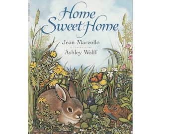 vintage childrens nature prayer book Home Sweet Home by Jean Marzollo, Earth blessing, nondenominational prayer, bless the Earth, Earth Day