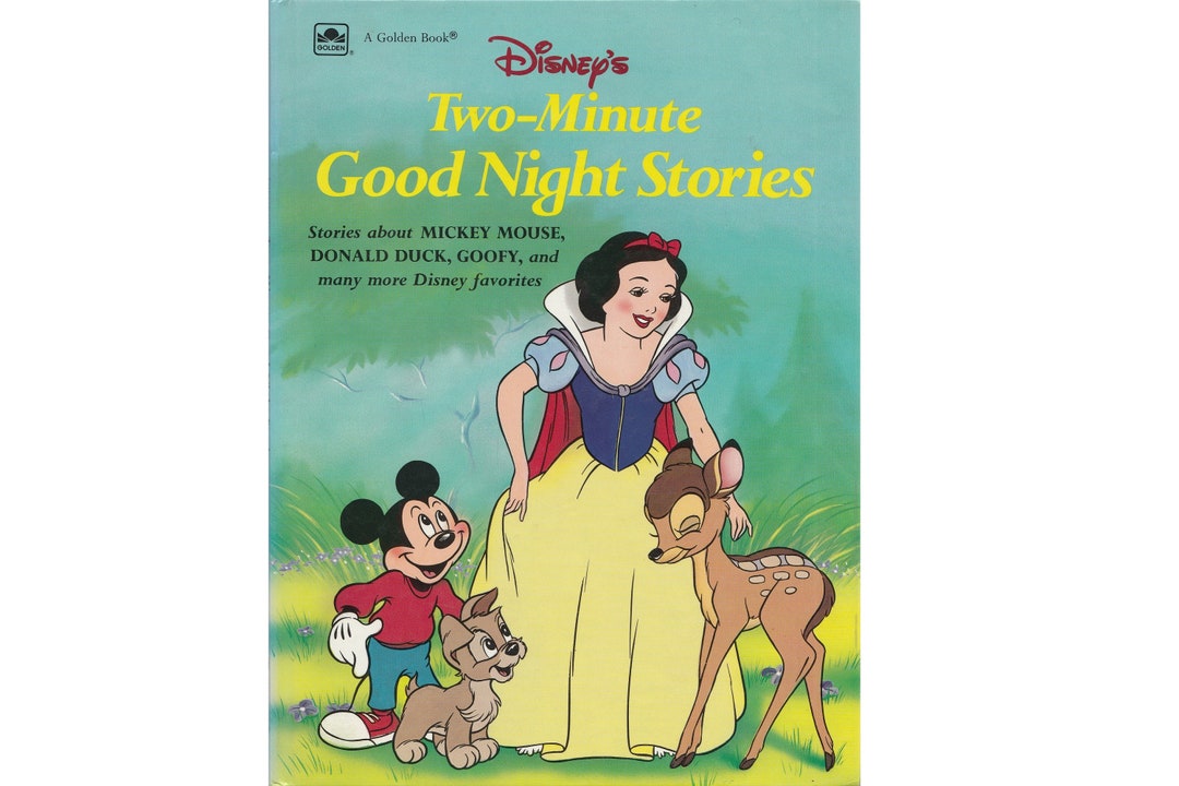 Vintage Walt Disney Bedtime Stories Book Disneys Two Minute Good Night