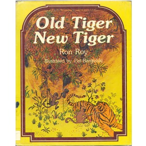 vintage childrens wild animal fable unusual friendship picture book Old Tiger New Tiger