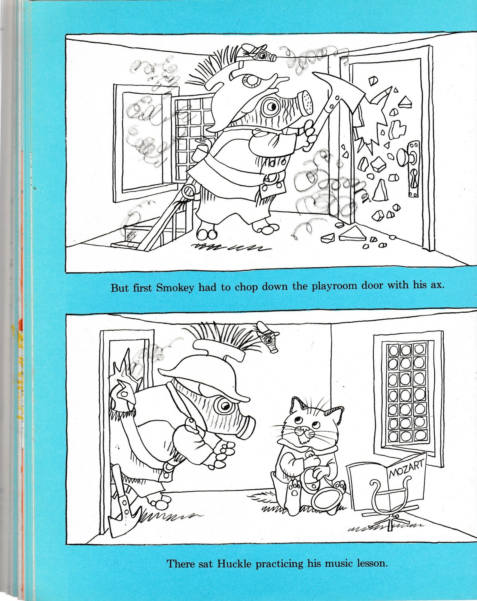 Vintage coloring book Richard Scarry Stories to Color with | Etsy