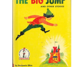 vintage childrens easy beginner reader fairy tale book The Big Jump and Other Stories