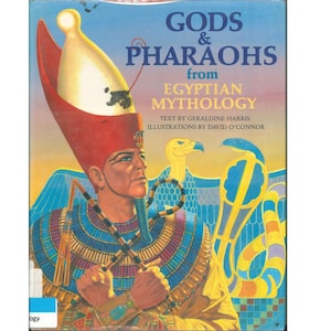 vintage childrens myths book God and Pharoahs from Egyptian Mythology, ancient Egypt, short stories, homeschool world history, Egyptology