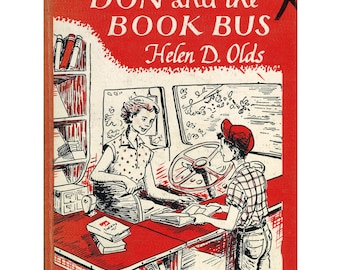 vintage 1950s childrens bookmobile library truck book Don and the Book Bus, Helen Diehl Olds