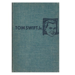 vintage New Tom Swift Jr 1950s childrens sci fi series book Tom Swift and His Rocket Ship by Victor Appleton II, midcentury science fiction