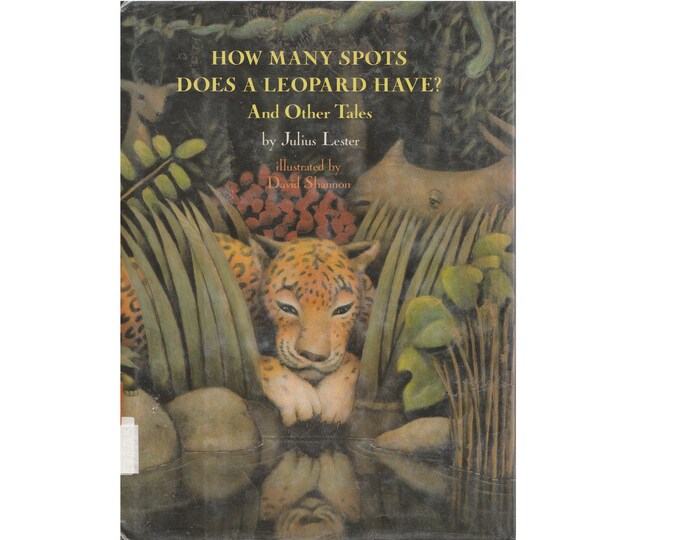 Vintage Childrens African and Jewish Folk Tales Book How Many Spots Does Leopard Have by Julius ...