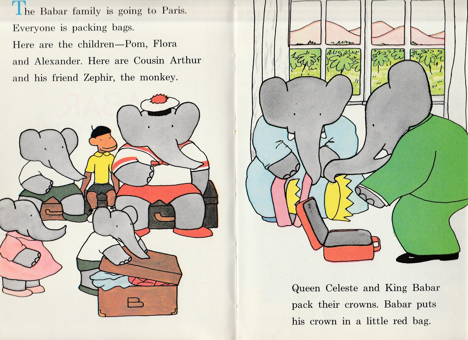 Vintage Babar the Elephant Series Childrens Picture Book Babar Etsy