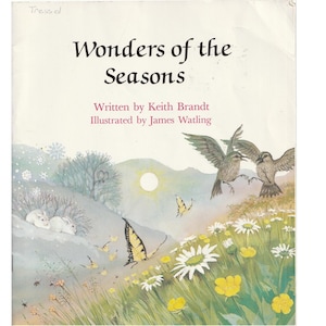 vintage childrens nature study book Wonders of the Seasons, elementary homeschool science, seasonal changes, astronomy, planet Earth facts