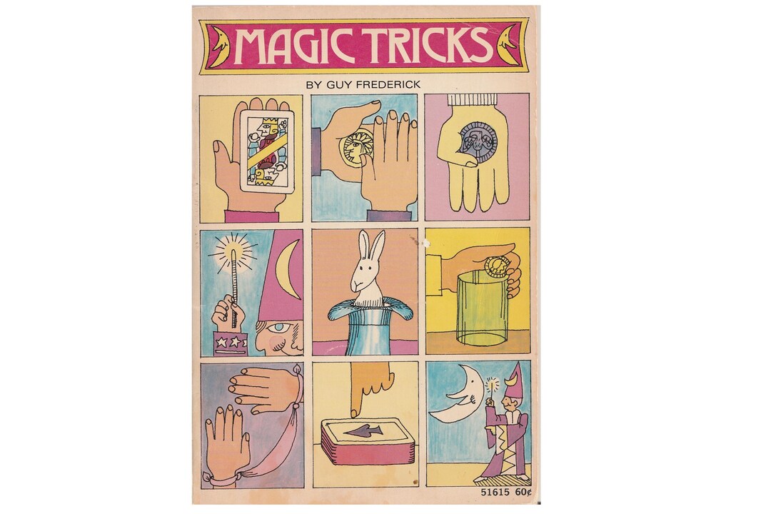 Vintage Chidrens Book Magic Tricks, How to Be a Magician,