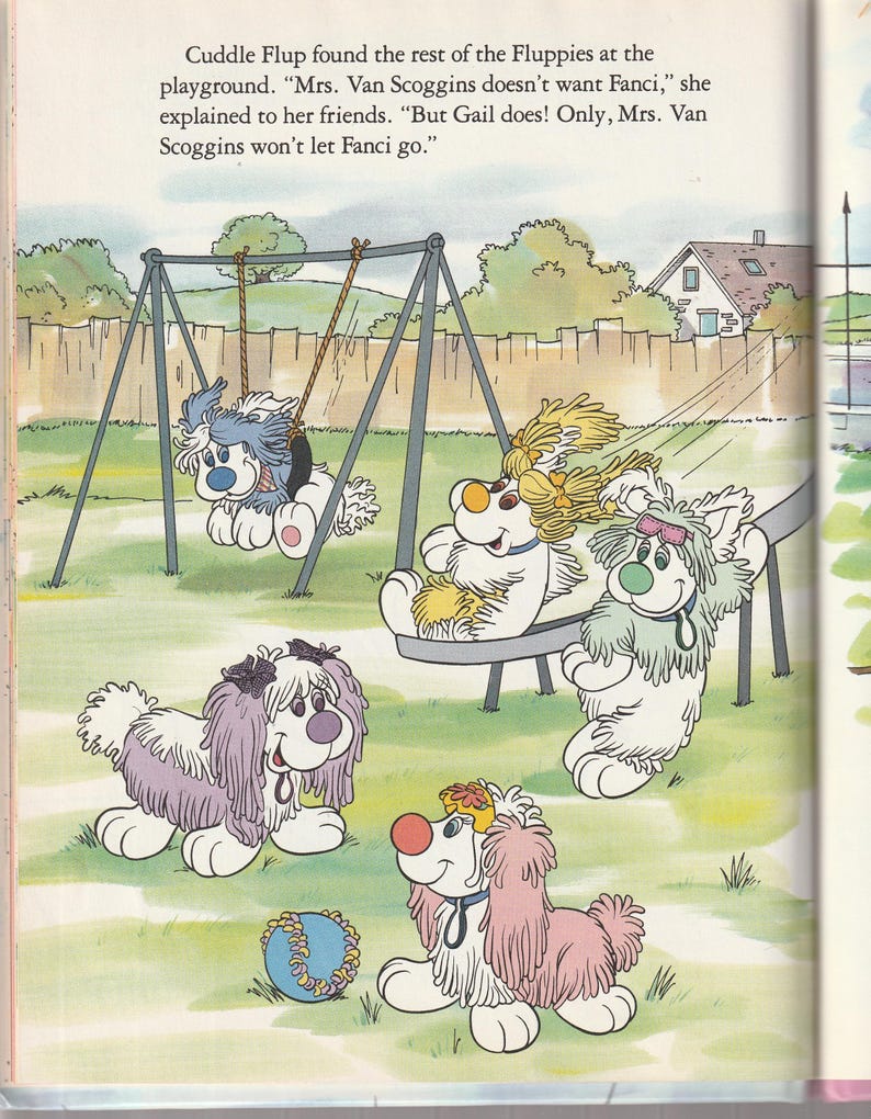 Vintage Walt Disney Fluppy Dogs Childrens Toy Dog Picture Book Home for ...