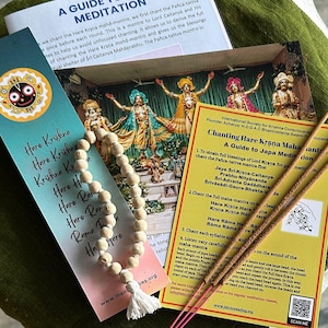 Mantra Meditation Complete Set | Instant Anxiety Relief | Spiritual Healing with Japa Beads