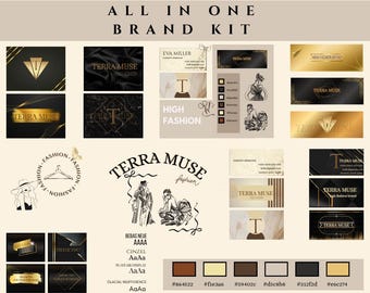 Fashion Branding Kit Template - 30+ Editable Elements | Fully Customizable in Canva.