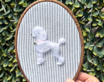 Custom Needle Felted Dog Wall Art