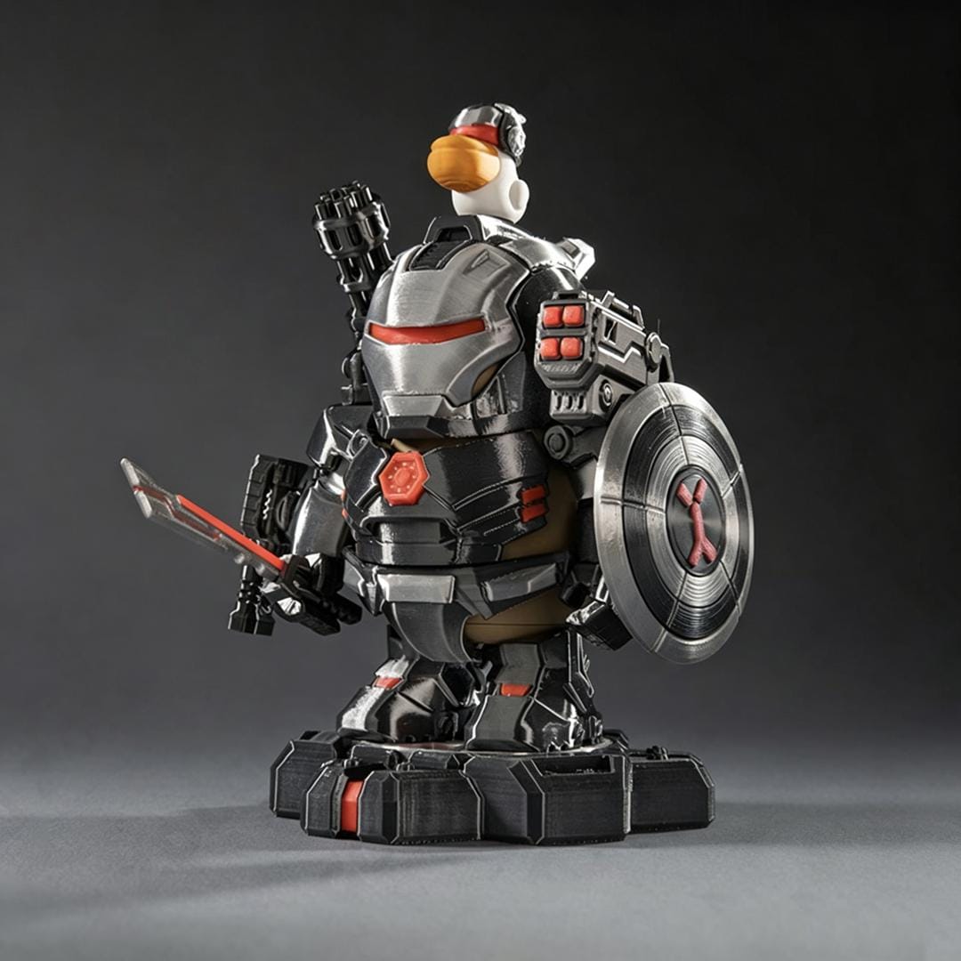 3D Printed Magnetic Capybara Figure, Iron Hero Inspired Light up Armor ...