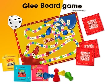 Gioco da tavolo Glee / Download digitale / Set di 2 giochi in 1 / PNG / PDF